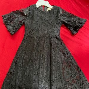 Little girl black dress